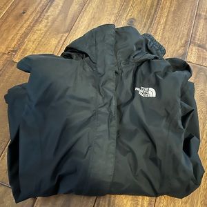 Black North Face Rain Jacket